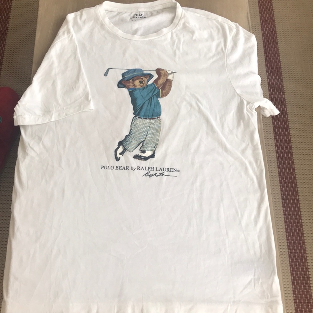 Men’s polo bear tee  size large